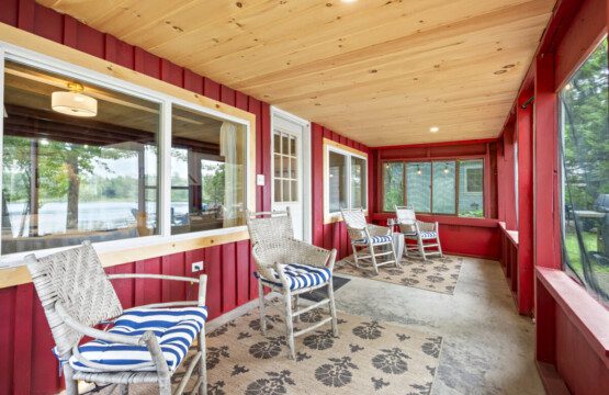 Front Porch with views of the lake steps away
