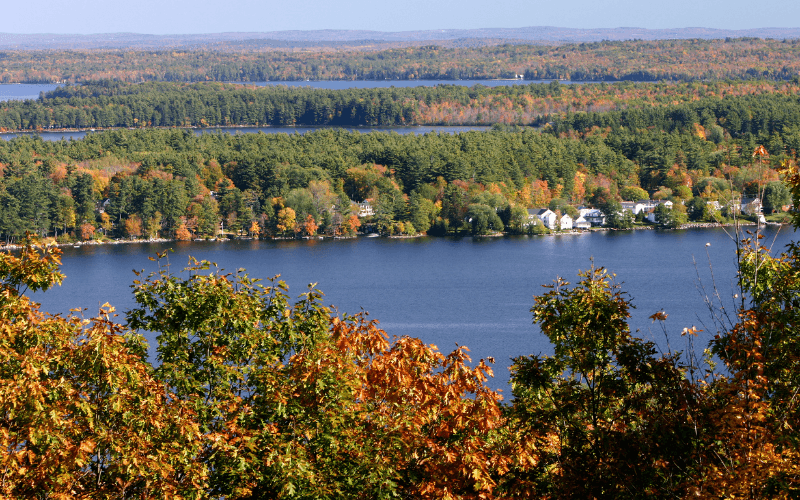 Belgrade Maine in autumn